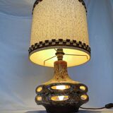 Openwork ceramic lamp, Stein Keramik, Germany, space age, 1960.