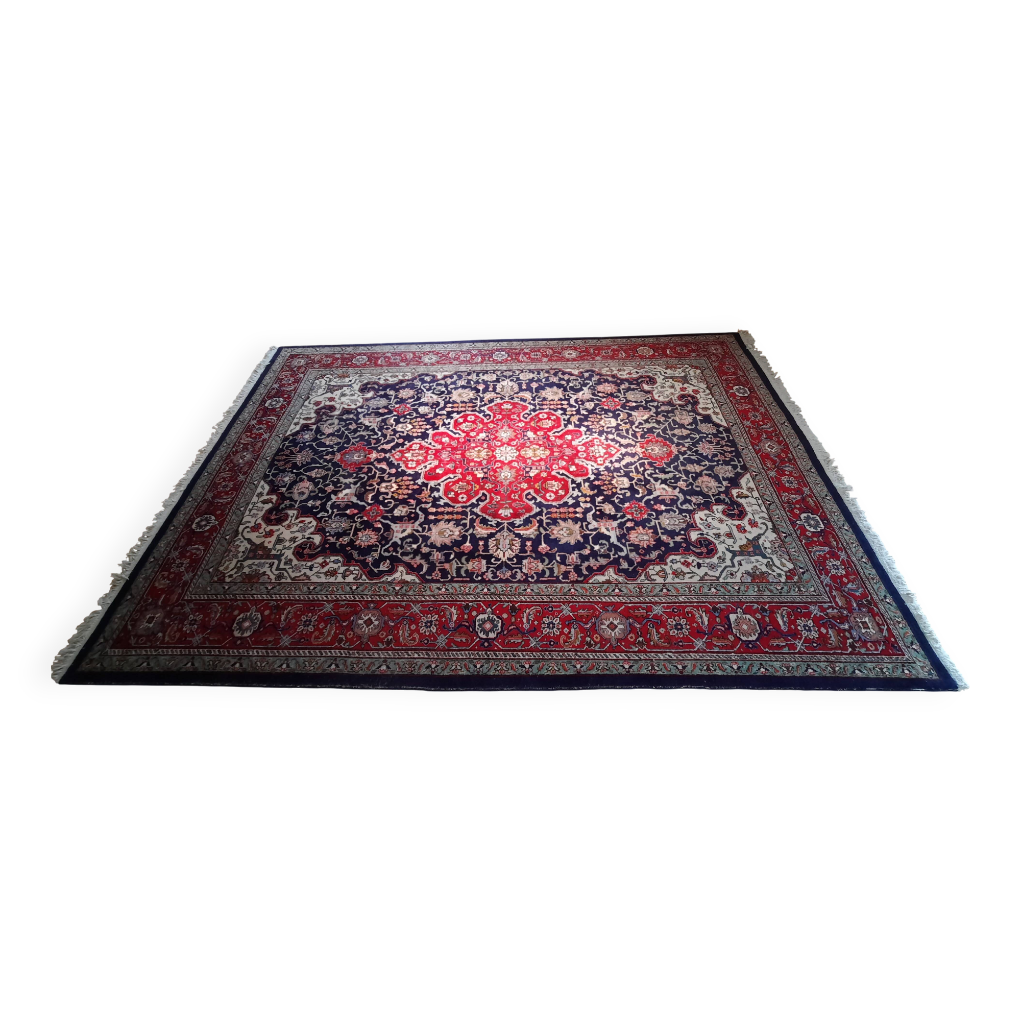 Large vintage Persian wool rug (250 × 350 cm) – warm colours