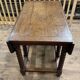 Solid wood farmhouse table with drop leaves