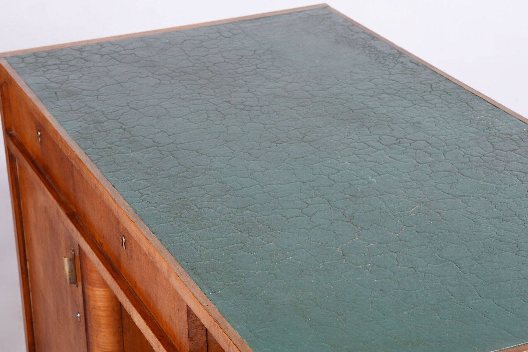 Czech Art Deco Cherry Writing Desk attributed to J. Halabala for Up Zavody, 1930s