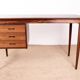 Danish extendable desk, Rosewood and Brass, model OS 51, Arne Vodder.