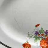 Plat ovale Coquelicots Lunéville