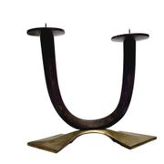 Art Deco style 2-armed candleholder, Germany, 1950s