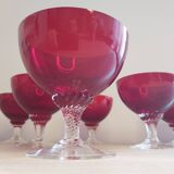 Ensemble de six verres, Murano