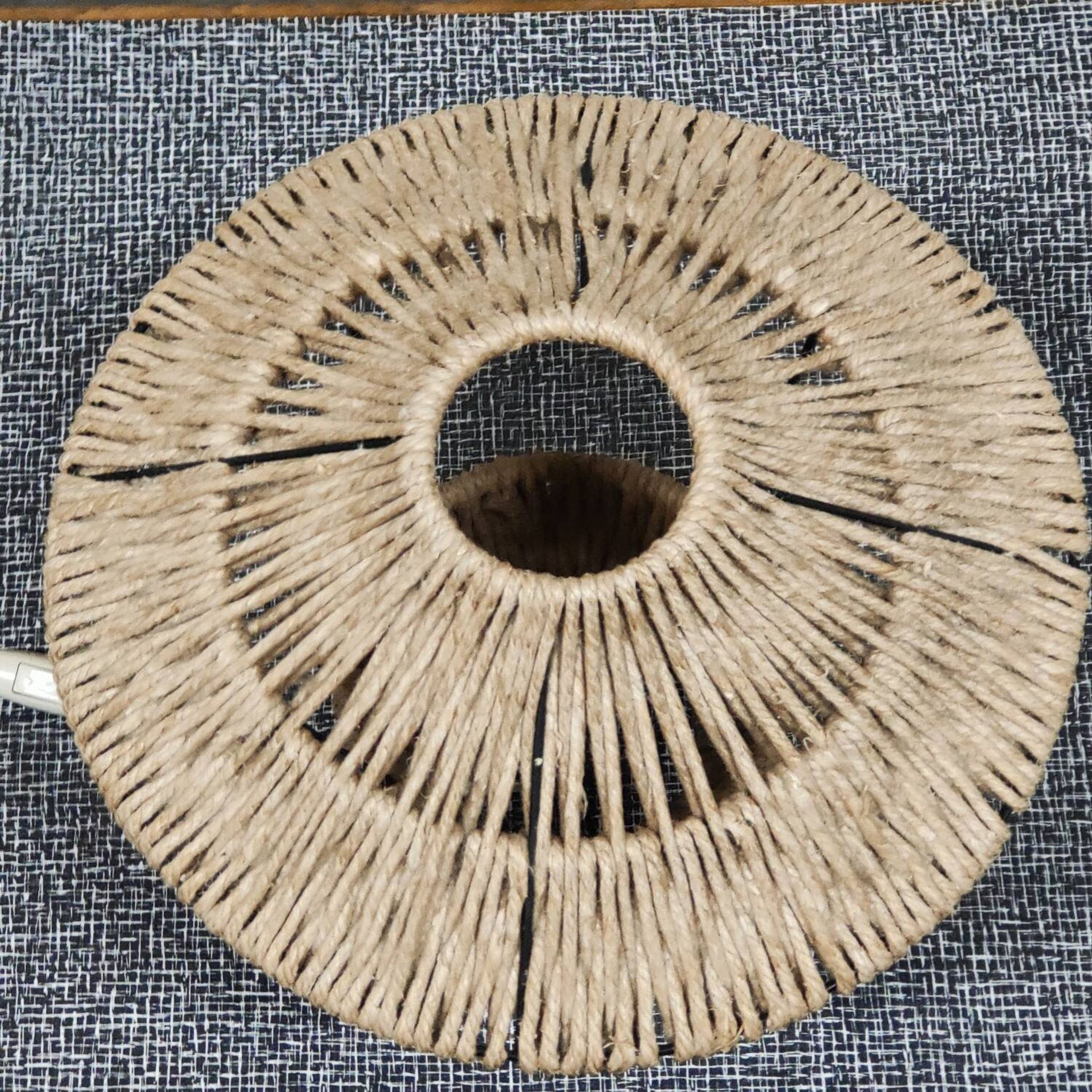 Metal and rope lamp 1960