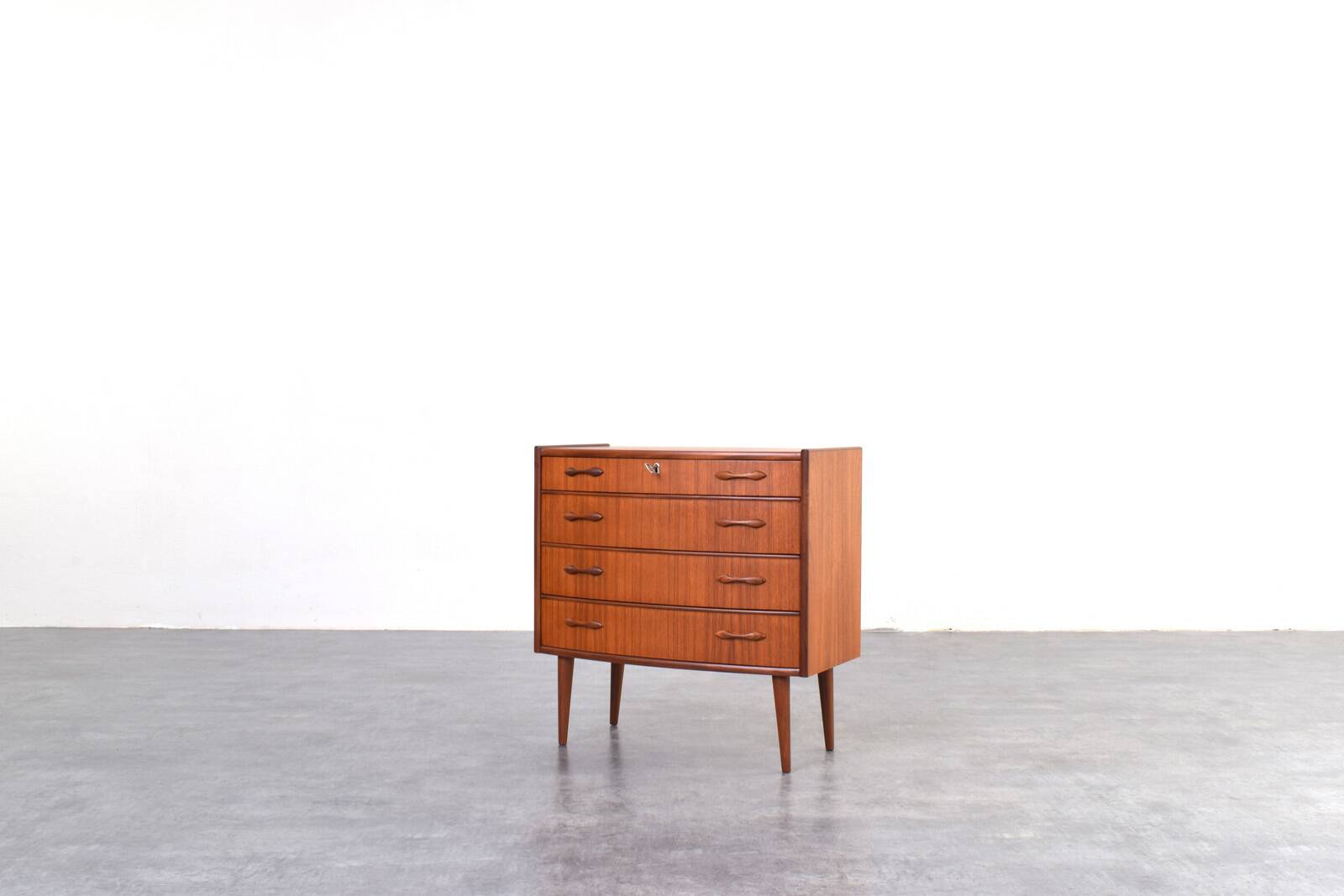 Mid Century Norwegian Teak Chest Of Drawers By Brødrene Blindheim For Sykky