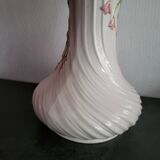 Vintage twisted barbotine vase