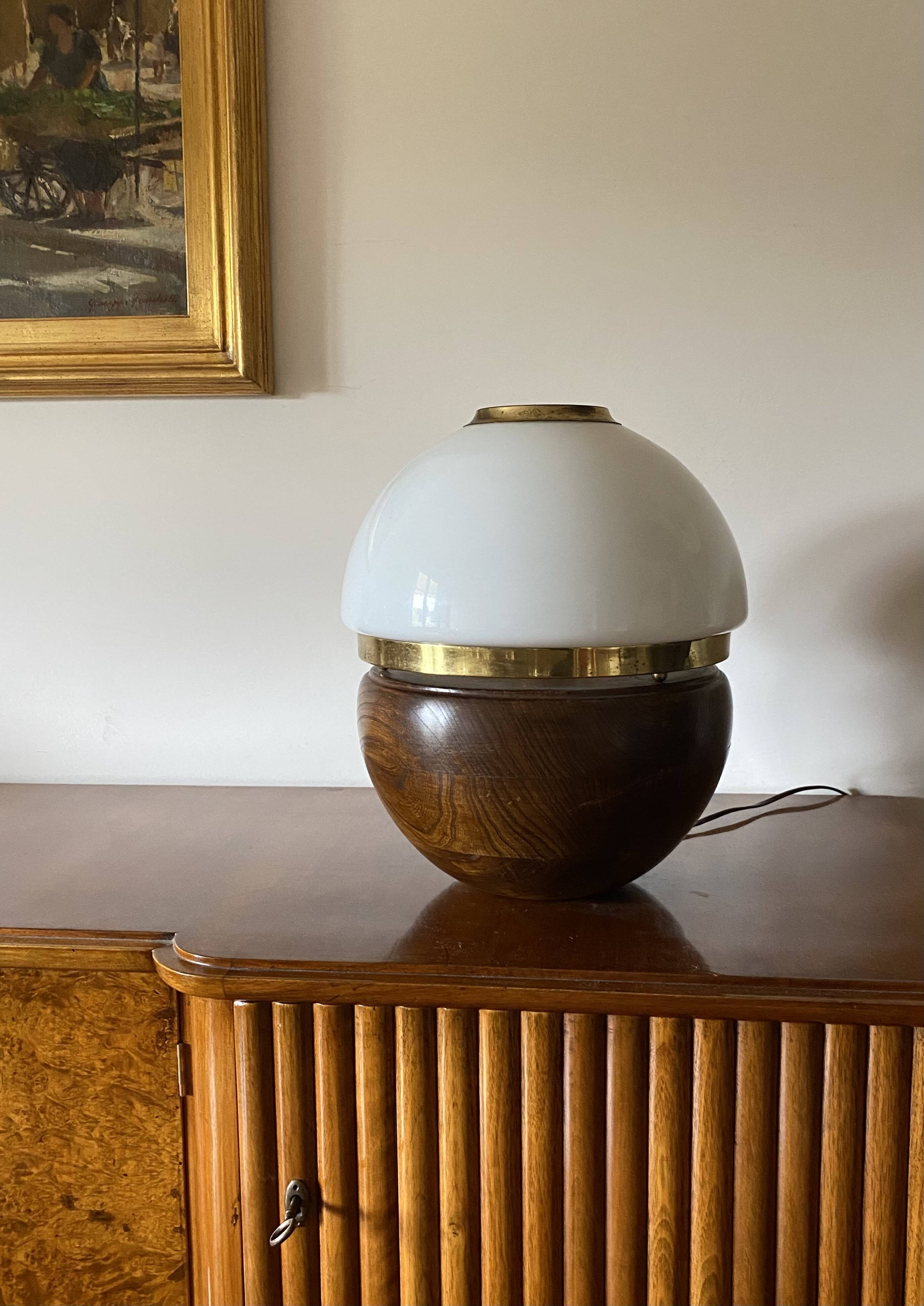 Luigi Caccia Dominioni, rare table lamp, Azucena Italy, 1970s