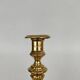 Pair of solid brass candlesticks, early 18th century.