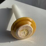 Bougeoir jaune, poterie Massucco Aubagne