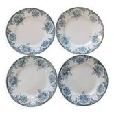 4 Flat plates in Terre de Fer Sté Amandinoise Pompadour