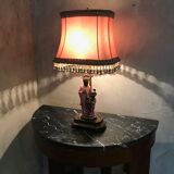 Chinese-inspired porcelain lamp