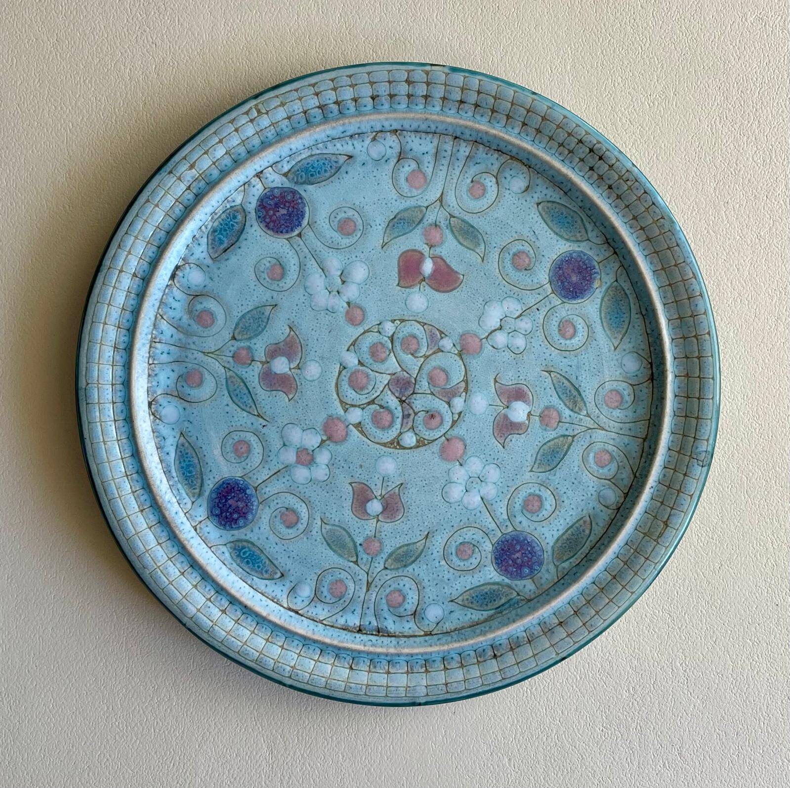 Glazed ceramic dish, Danuta Le Hénaff
