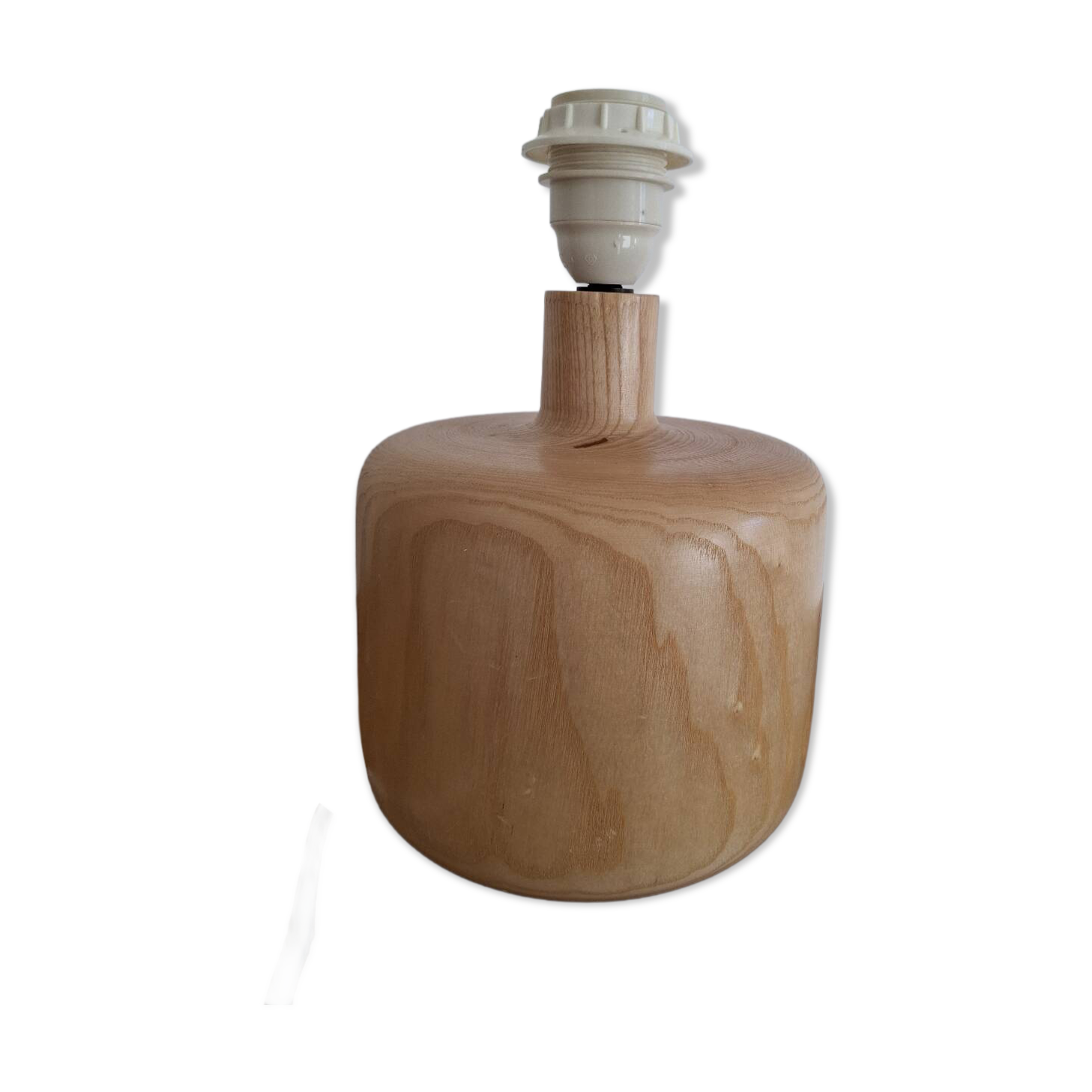 Lampe en bois tourné