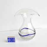 Ice-glass vase, Harrachov Sklo, Czechoslovakia 1970s