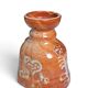 Artisanal Stoneware Vase Folk Art — Signed