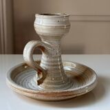 Marais stoneware candle holder