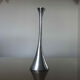 Scandinavian modernist aluminum candle holder in the 70s