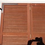 wooden shutters 3 leaves width 210 cm height 228 cm
