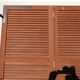 wooden shutters 3 leaves width 210 cm height 228 cm