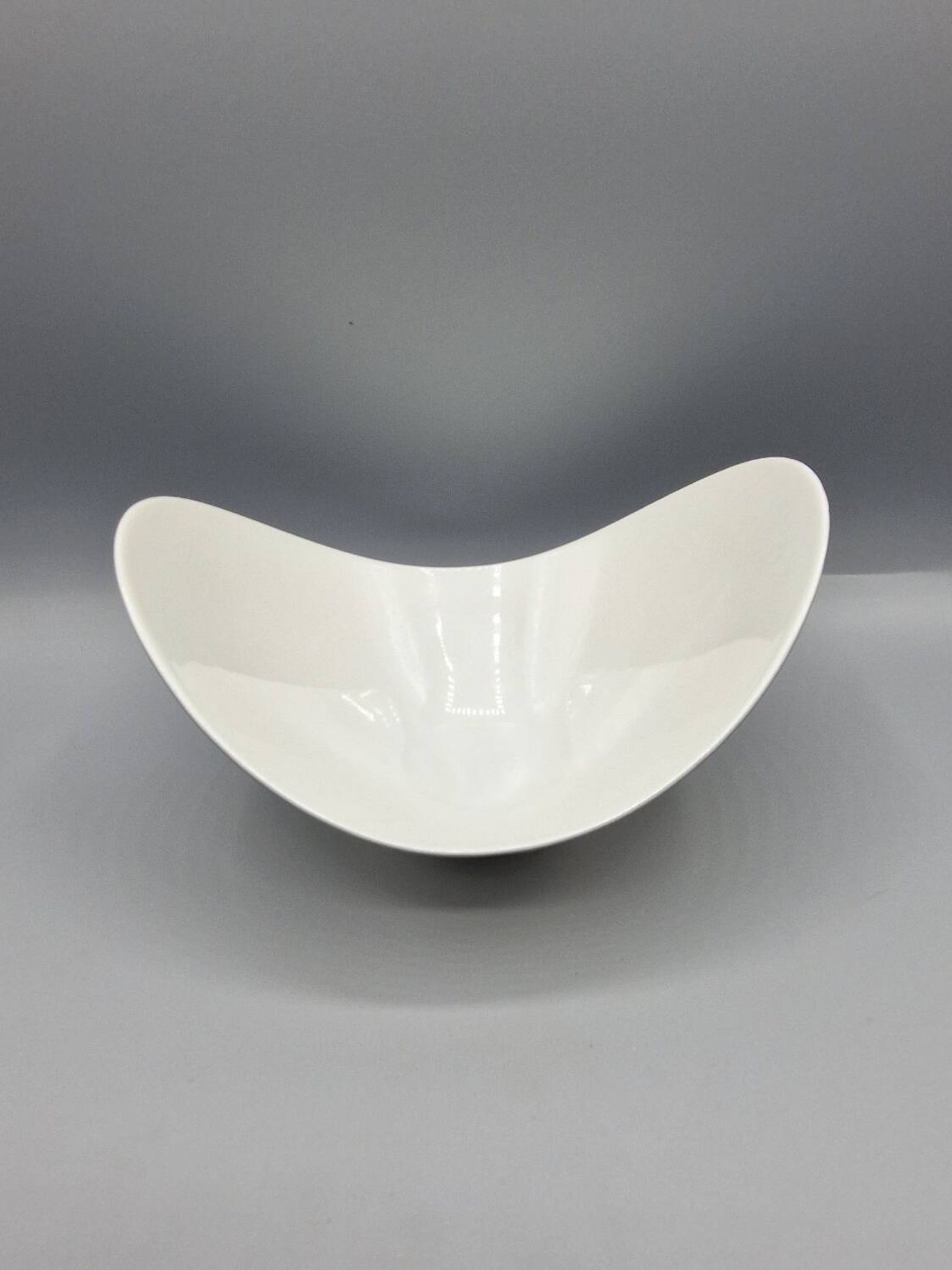 Bol Rosenthal Free Spirit in porcelain with silver metallic glaze.