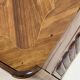 Antique Louis XV Style Bedside Table - Wood & Leather