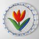 Vintage Kosta Boda Tulip Flower platter by Ulrica Hydman Vallien / Sweden