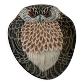 Vide poche hibou vintage peint à la main