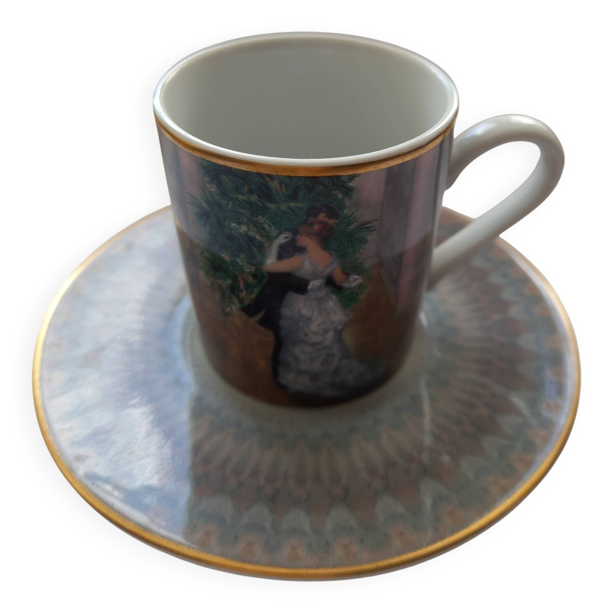 Cup and saucer Goebel Artis Orbis – Renoir “Dance in the City”