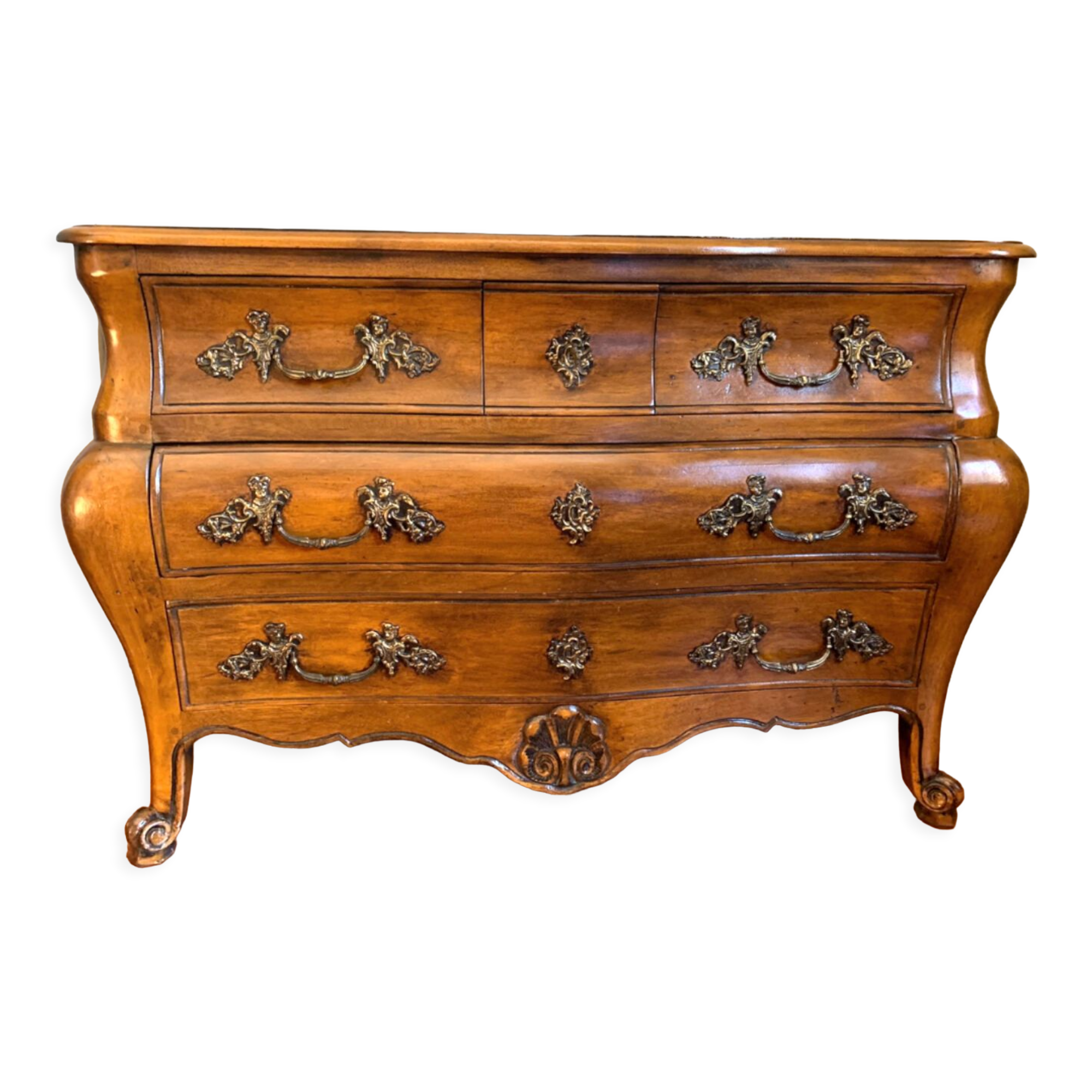 Louis XV style tomb chest of drawers with 5 drawers