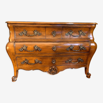 Louis XV style tomb chest of drawers with 5 drawers