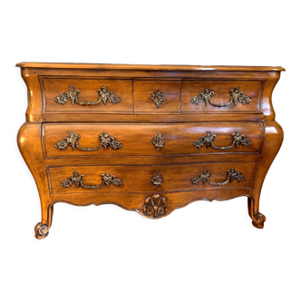 Commode tombeau de style Louis XV à 5 tiroirs