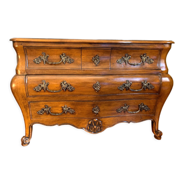 Louis XV style tomb chest of drawers with 5 drawers