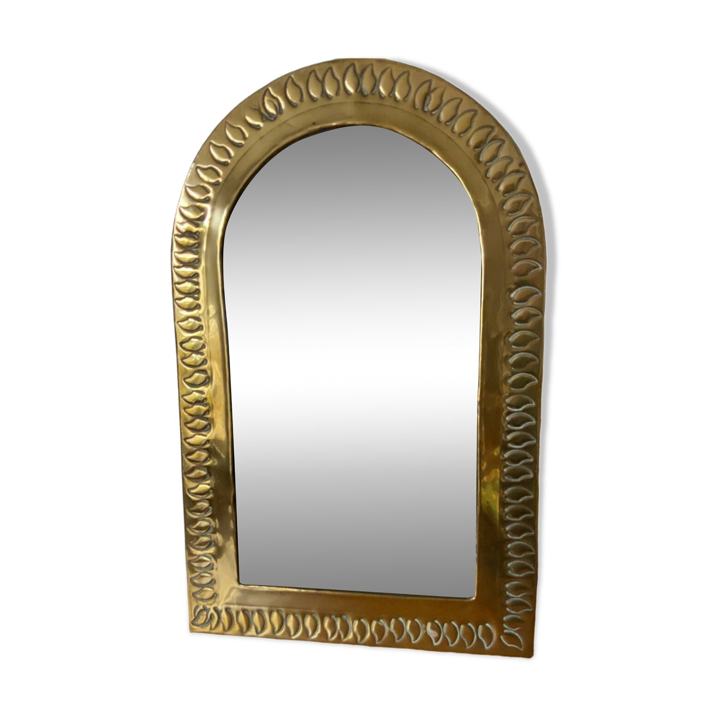 Miroir laiton Selency x Monoprix Croisé Laroche