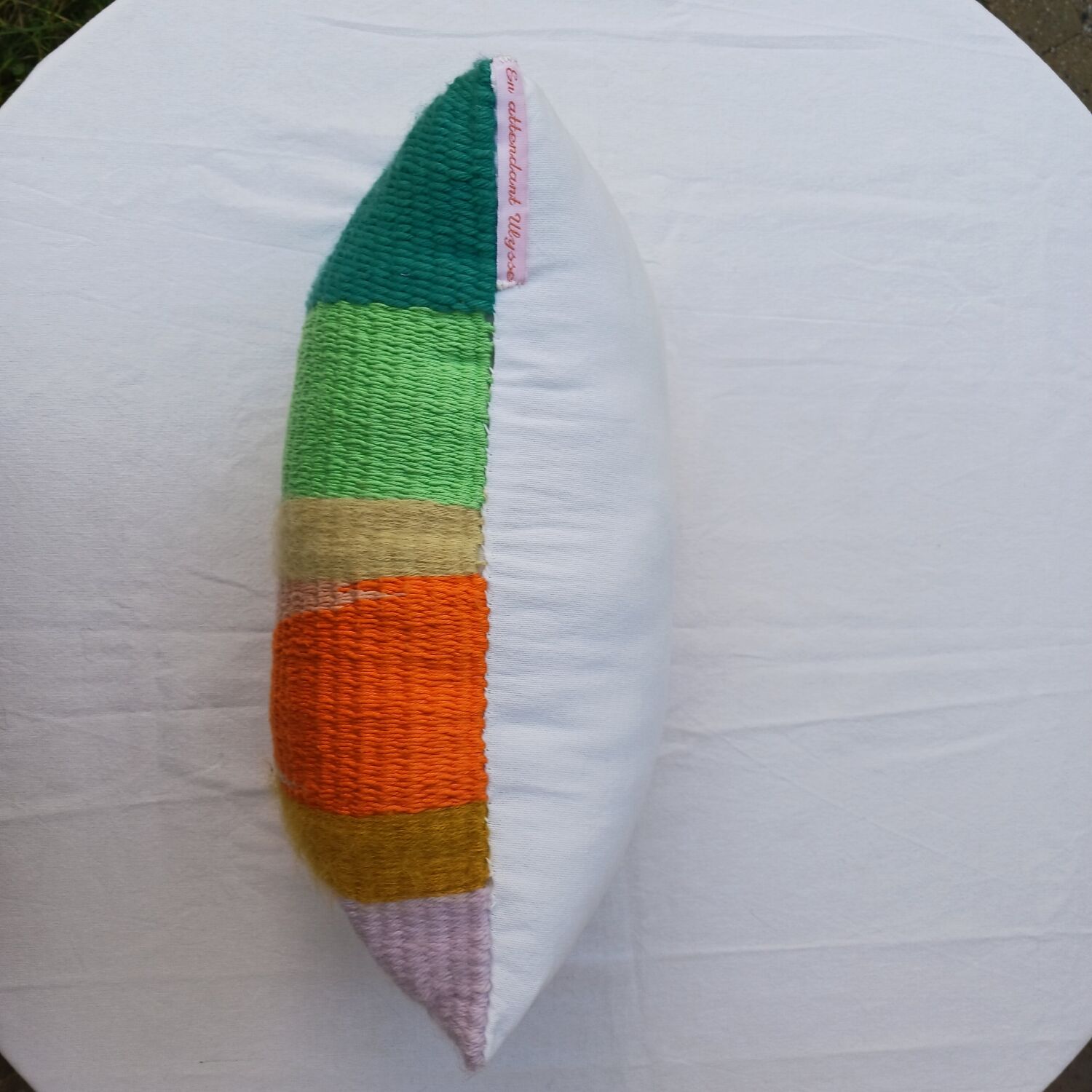 Wool weaving cushion