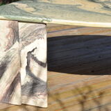 70s marble coffee table