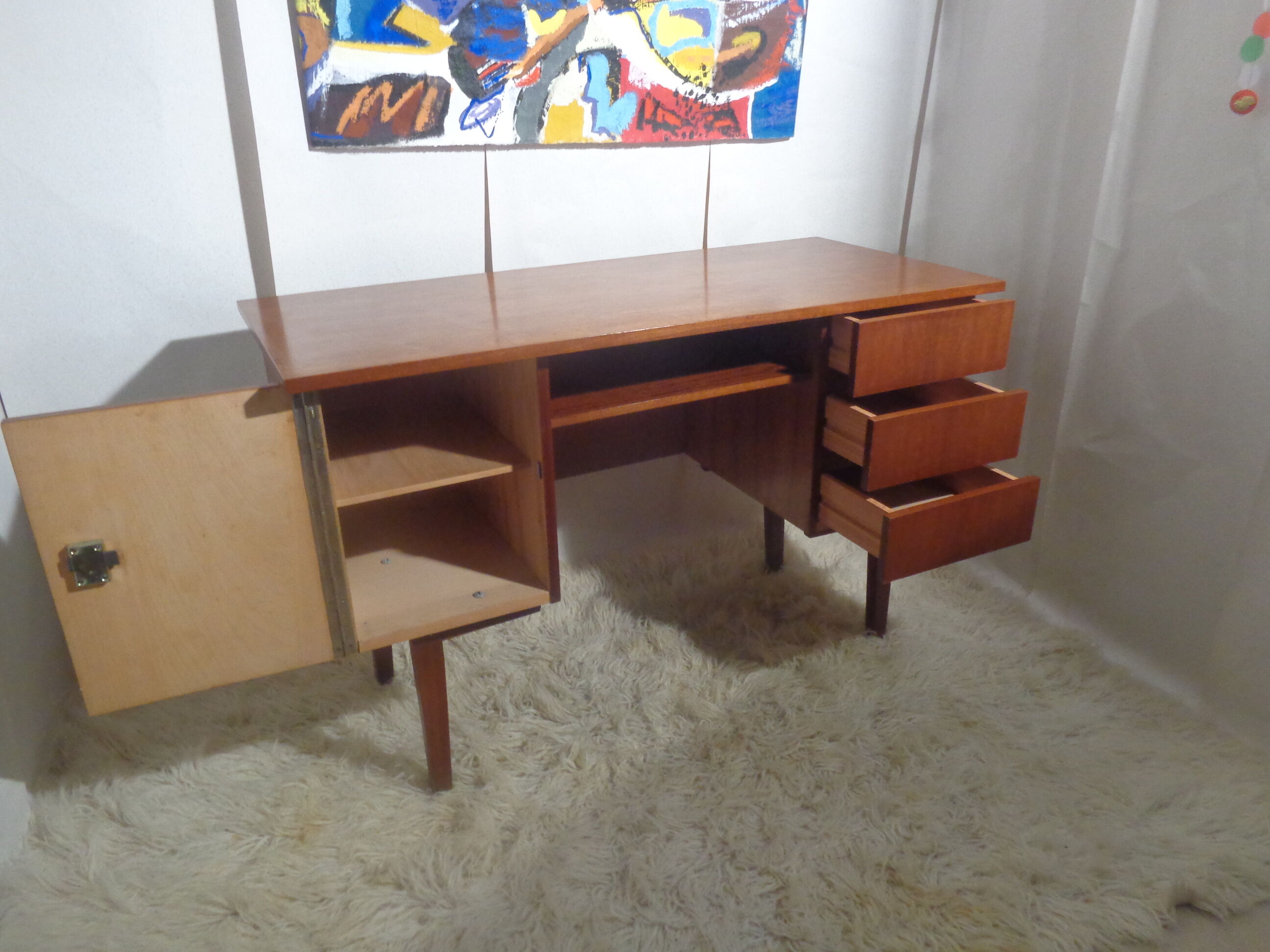 Vintage office of the 60s teak