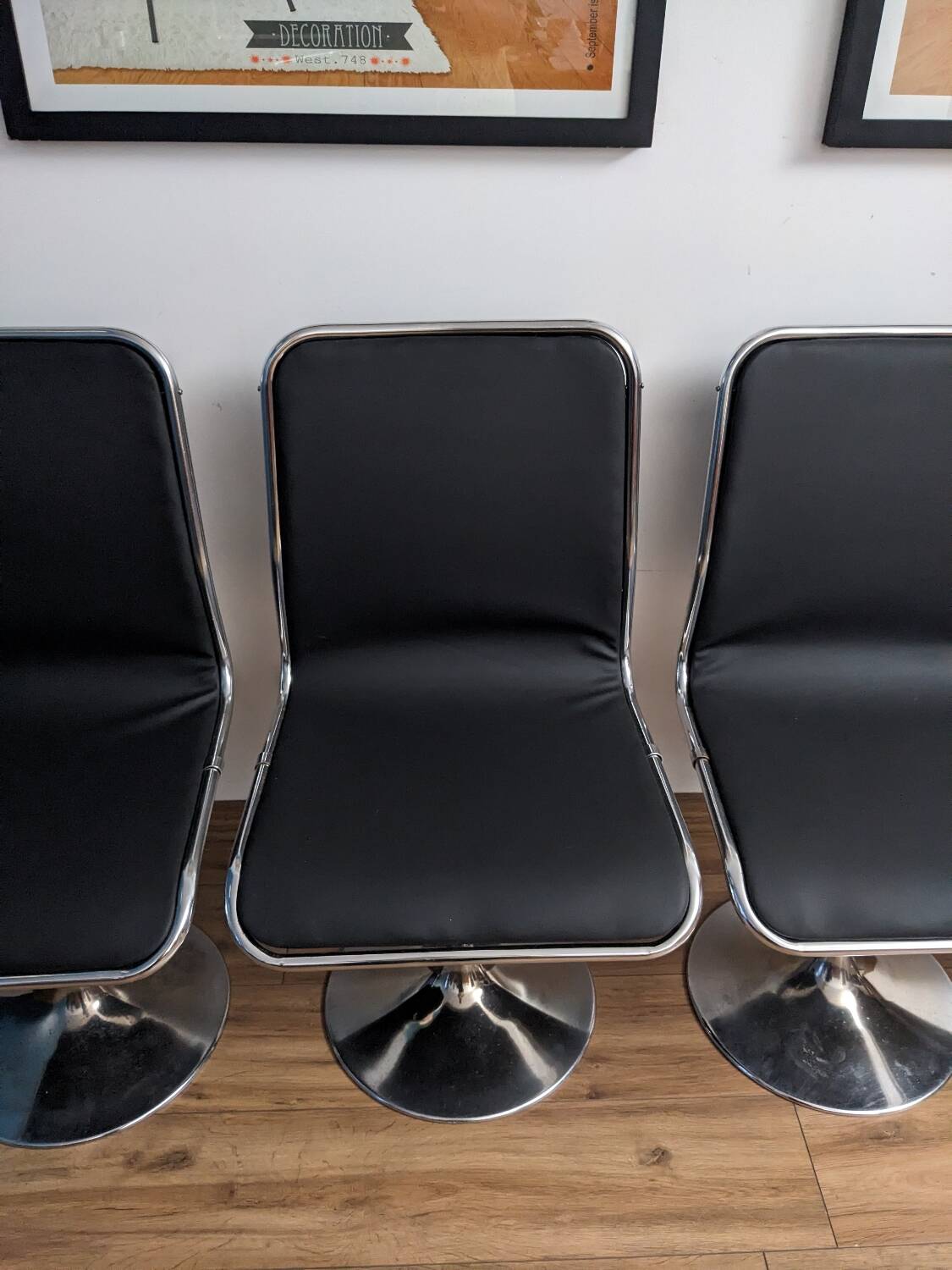 4 vintage swivel chairs