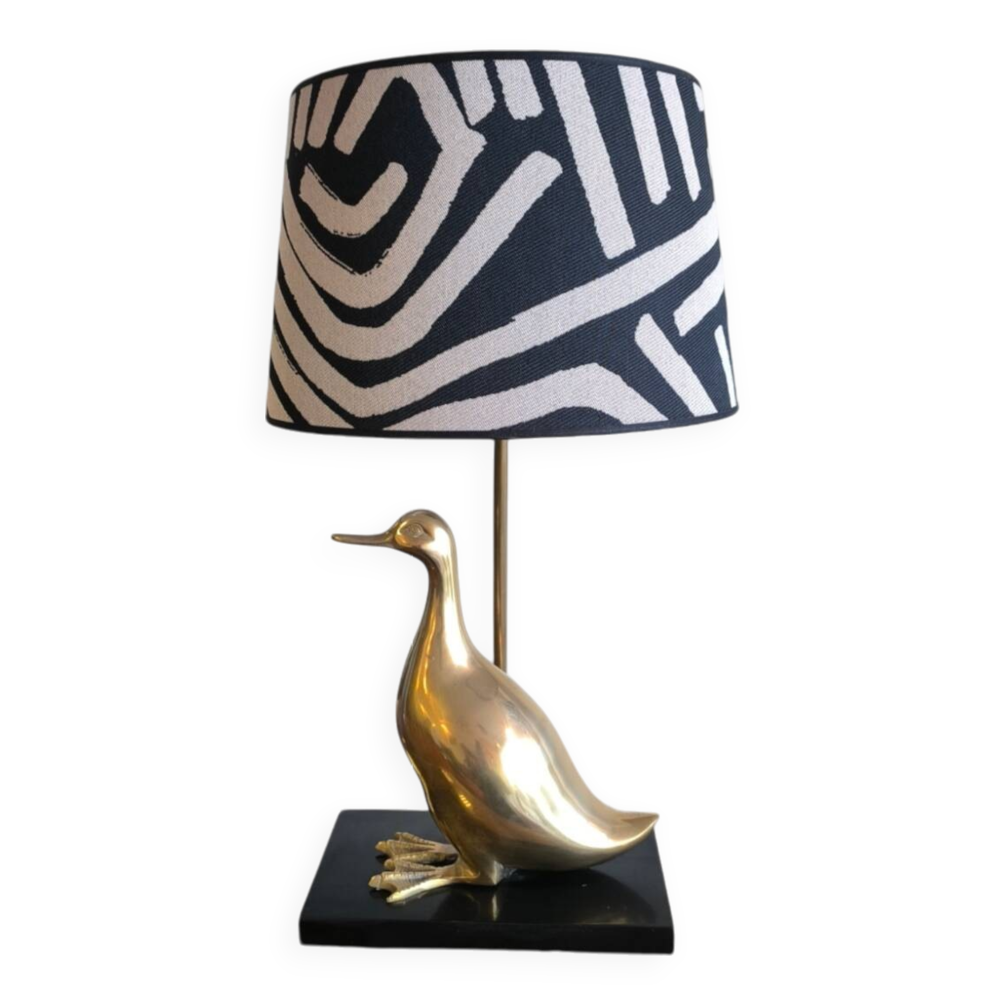 Brass duck lamp circa 1980