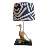 Brass duck lamp circa 1980