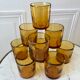 set of 9 bubbled glass water glasses from Biot 70s