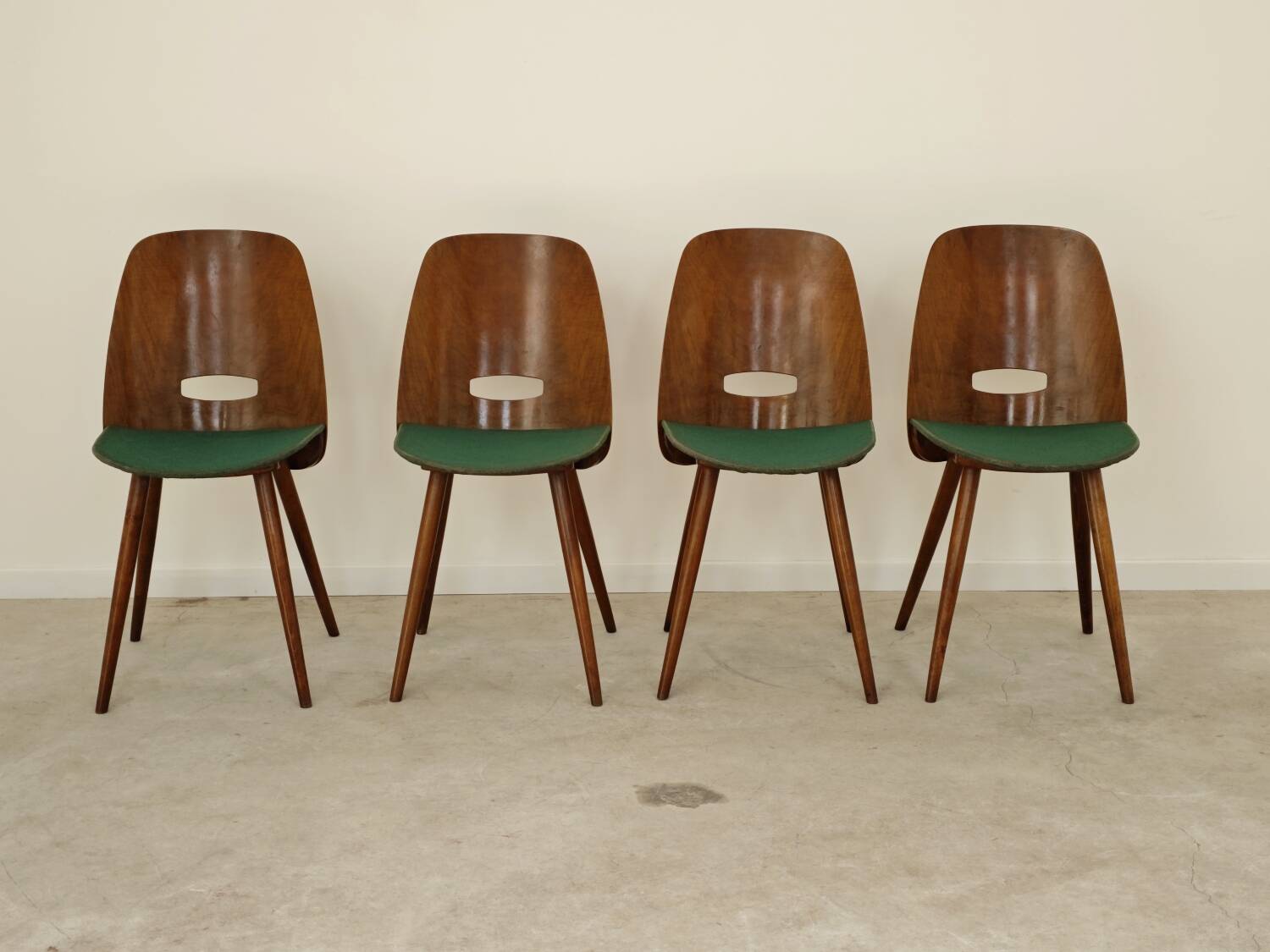 Set of 4 Lollipop chairs by Frantisek Jirak for Tatra 1960