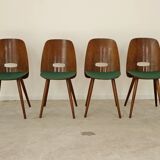 Set of 4 Lollipop chairs by Frantisek Jirak for Tatra 1960