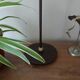 table lamp metal | geometric printed lampshade seventies style