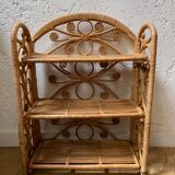 Rattan shelf