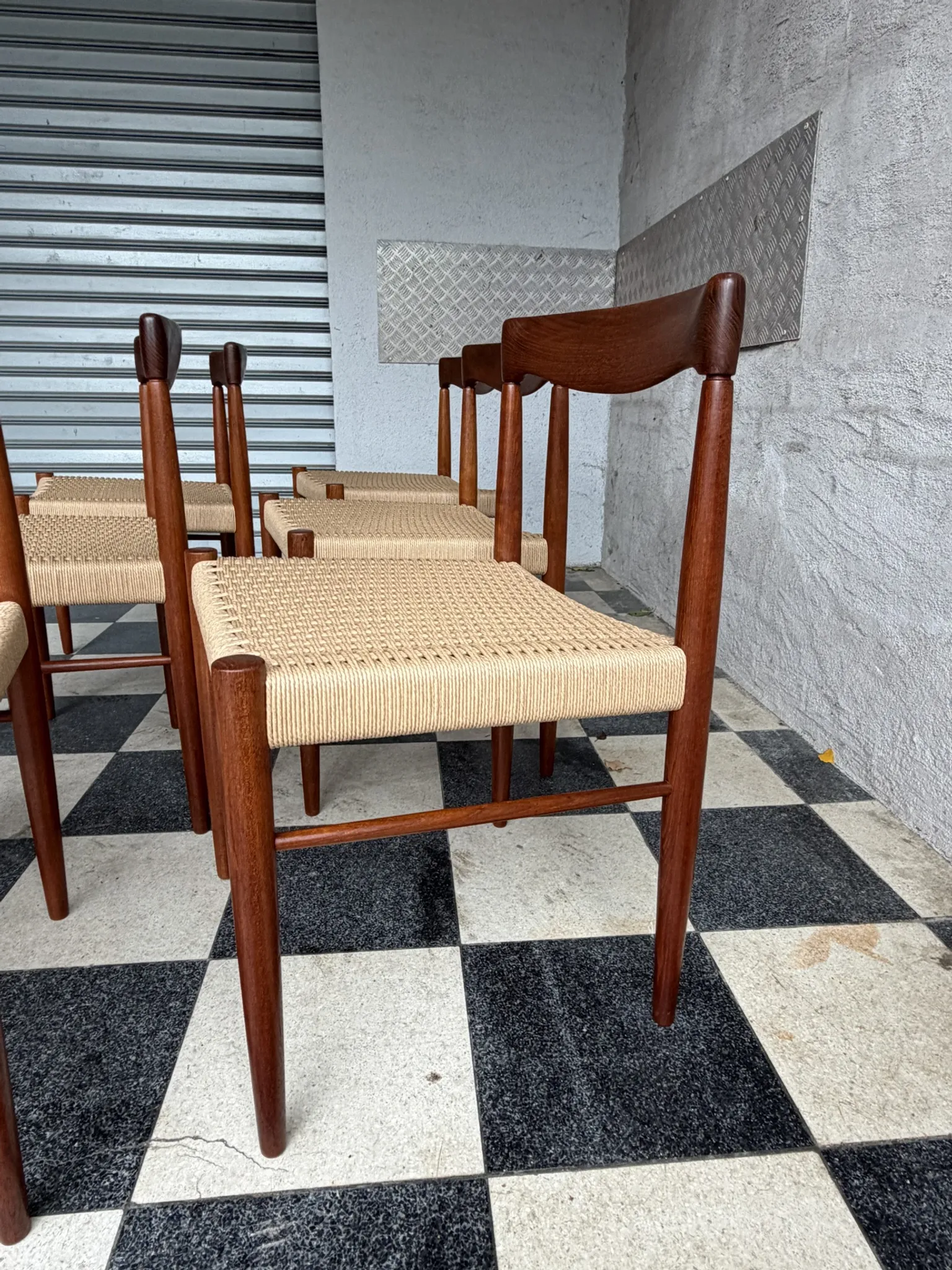 Set of 6 HW Klein chairs for Bramin