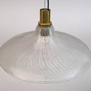 Suspension italienne en verre de Murano à bulles, style moderne du milieu du siècle, années 1970