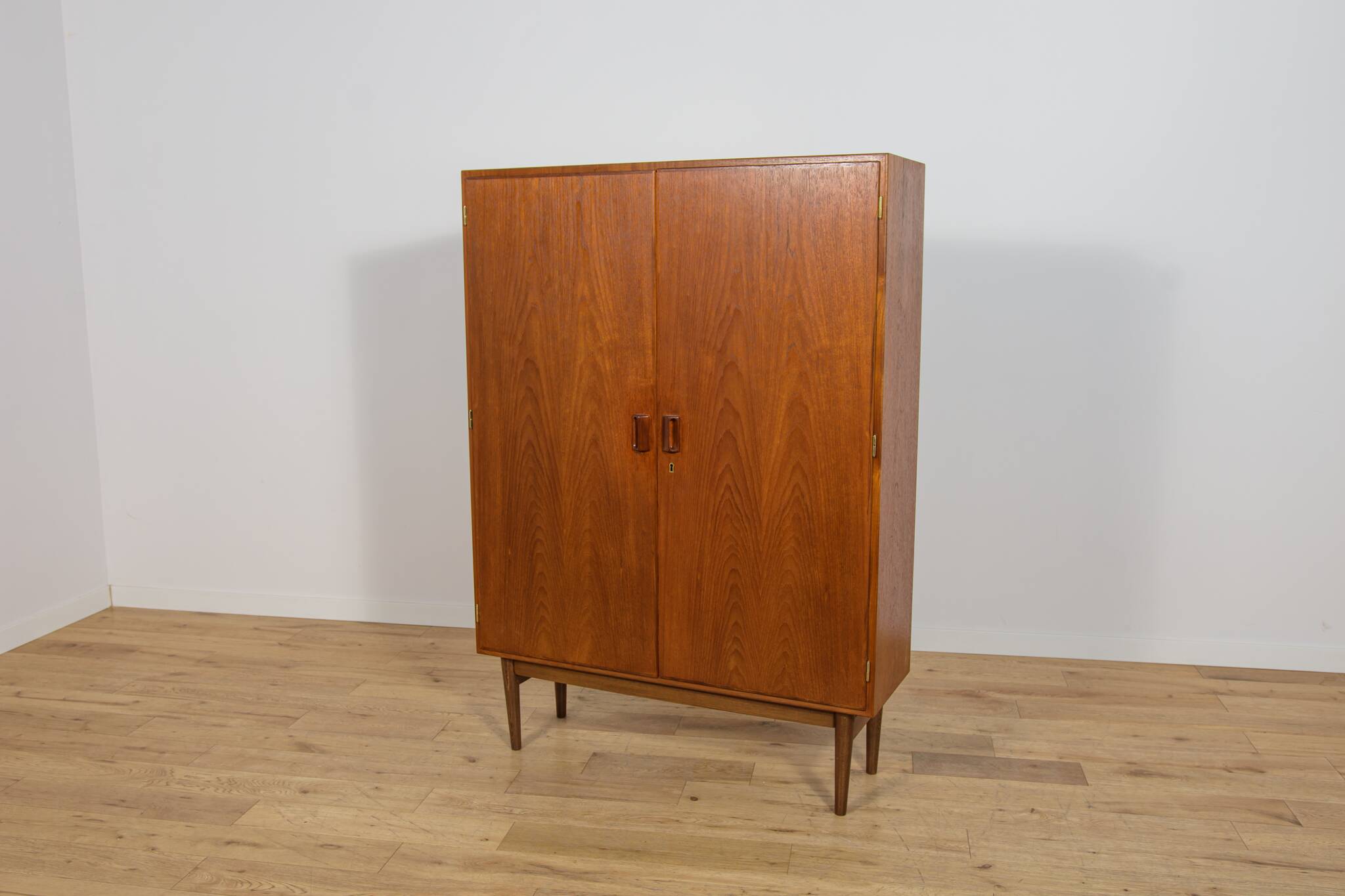 Mid-Century Teak Wardrobe by Børge Mogensen for Søborg Møbelfabrik, Denmark, 1960s