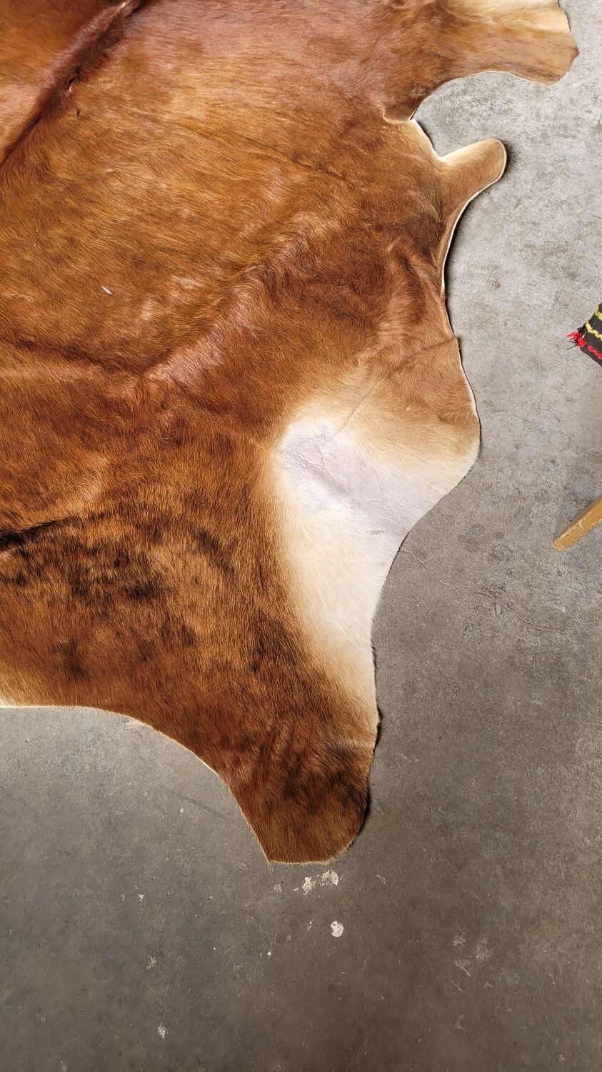 Vintage cowhide carpet 1970 2m20x1m90