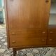 Secretarial cabinet in vintage teak